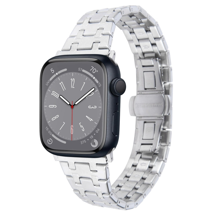 Frendorf | Für Apple Watch SE 2022 40mm Double T Edelstahl Armband (Silber)