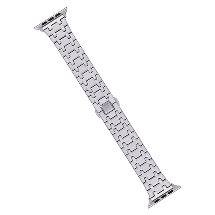 Frendorf | Für Apple Watch SE 2022 40mm Double T Edelstahl Armband (Silber)