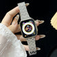 Frendorf | Für Apple Watch SE 40mm Doppelt T Edelstahl Armband (Silber)