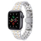 Frendorf | Für Apple Watch Series 5 40mm Double T Edelstahl Armband (Silber Gold)