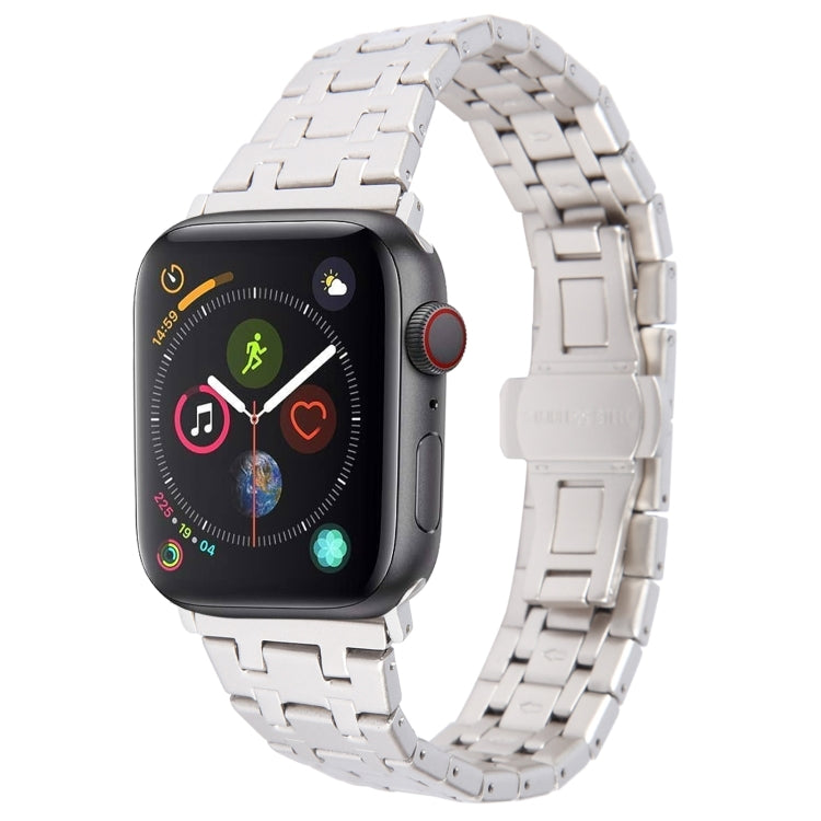 Frendorf | Für Apple Watch Series 4 40mm Double T Edelstahl-Uhrenband (Starlight)