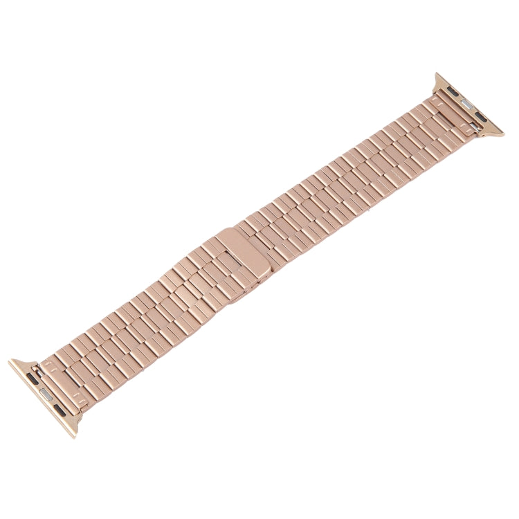 Frerndorf | Für Apple Watch Series 9 45mm Bambus Edelstahl Magnetische Armbanduhr (Roségold)