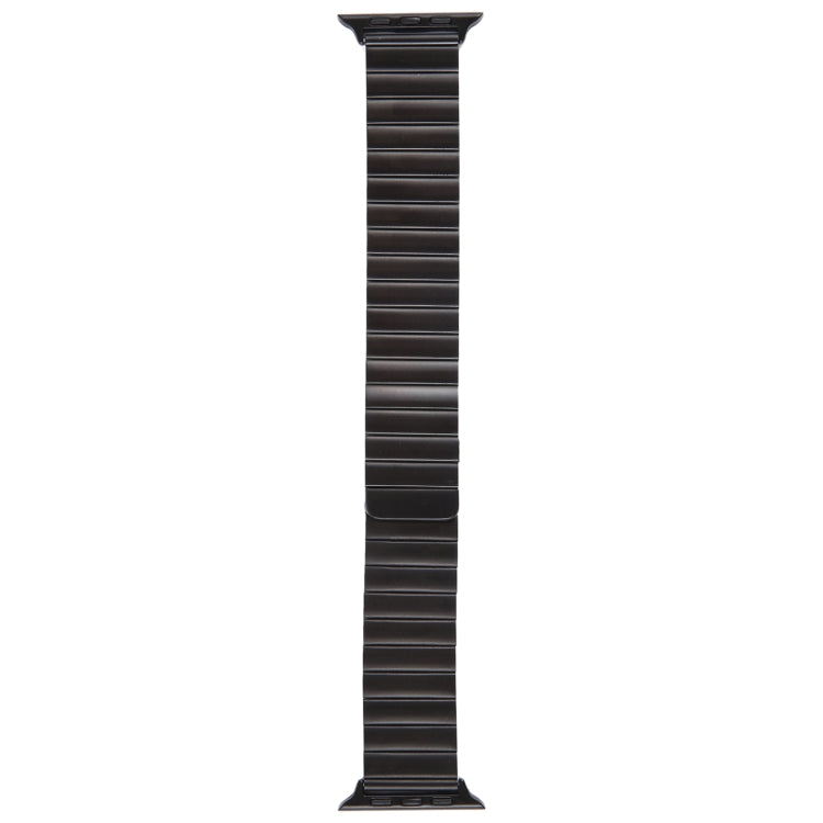 Frerndorf | Für Apple Watch Ultra 49mm Bambus Edelstahl Magnetische Armbänder (Schwarz)