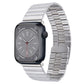 Frerndorf | Für Apple Watch Series 8 45mm Bambus Edelstahl Magnetische Armbanduhr (Silber)