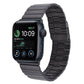 Frendorf | Für Apple Watch SE 2022 40mm Bambus Edelstahl Magnetisches Armband (Schwarz)
