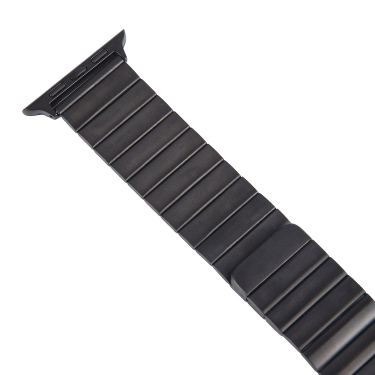 Frendorf | Für Apple Watch SE 2022 40mm Bambus Edelstahl Magnetisches Armband (Schwarz)