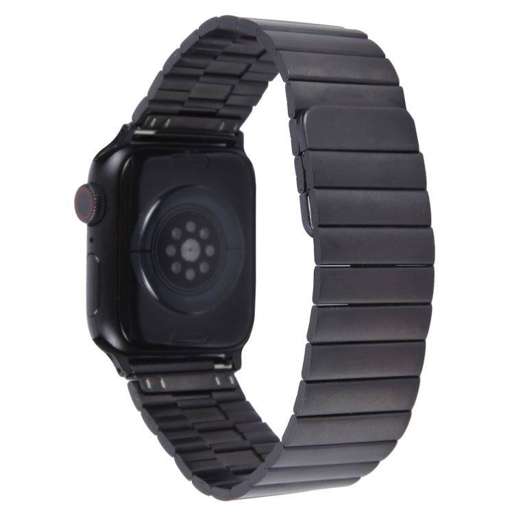 Frendorf | Für Apple Watch SE 2022 40mm Bambus Edelstahl Magnetisches Armband (Schwarz)