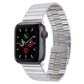 Frendorf | Für Apple Watch Serie 5 44mm Bambus Edelstahl Magnetische Armband (Silber)