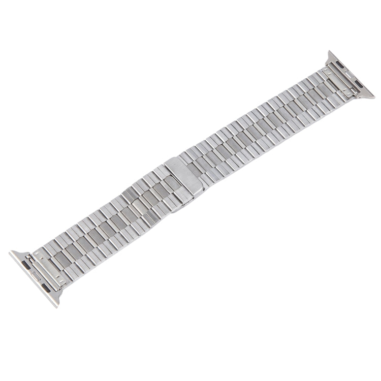 Frendorf | Für Apple Watch Series 4 40mm Bambus Edelstahl Magnetische Uhrband (Silber)
