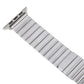Frendorf | Für Apple Watch Series 4 40mm Bambus Edelstahl Magnetische Uhrband (Silber)
