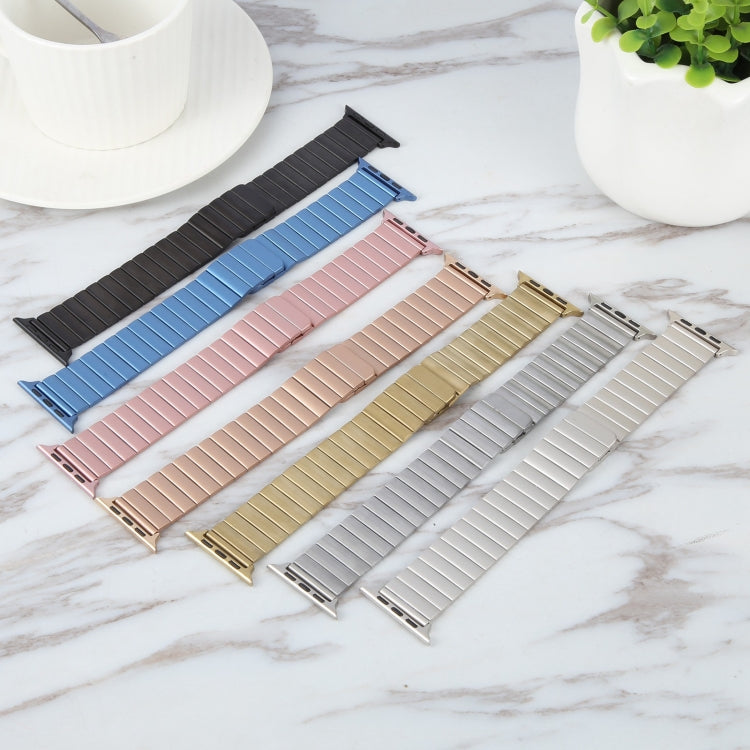 Frendorf | Für Apple Watch Serie 5 44mm Bambus Edelstahl Magnetische Armband (Silber)