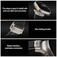 Frendorf | Für Apple Watch Series 6 44mm Vertikale Textur Titan Schnalle Elastisches Silikon Armband (Schwarz)