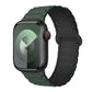 Frendorf | Für Apple Watch SE 40mm I-förmiges magnetisches Silikon-Uhrenarmband (Dunkles Teal Schwarz)
