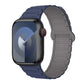 Frendorf | Für Apple Watch Series 4 40mm I-förmiges magnetisches Silikon-Armband (Indigo Grau)