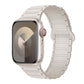 Frendorf | Für Apple Watch Series 4 40mm I-förmiges Magnetisches Silikon Uhrenarmband (Starlight)