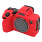 Frendorf | Für Sony ILCE7RM5 / A7R5 Litchi-Textur weiche Silikon-Schutzhülle (Rot)