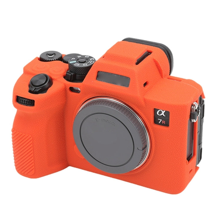 Frendorf | Voor Sony ILCE7RM5 / A7R5 Litchi Textuur Zachte Silicone Beschermcase (Oranje)