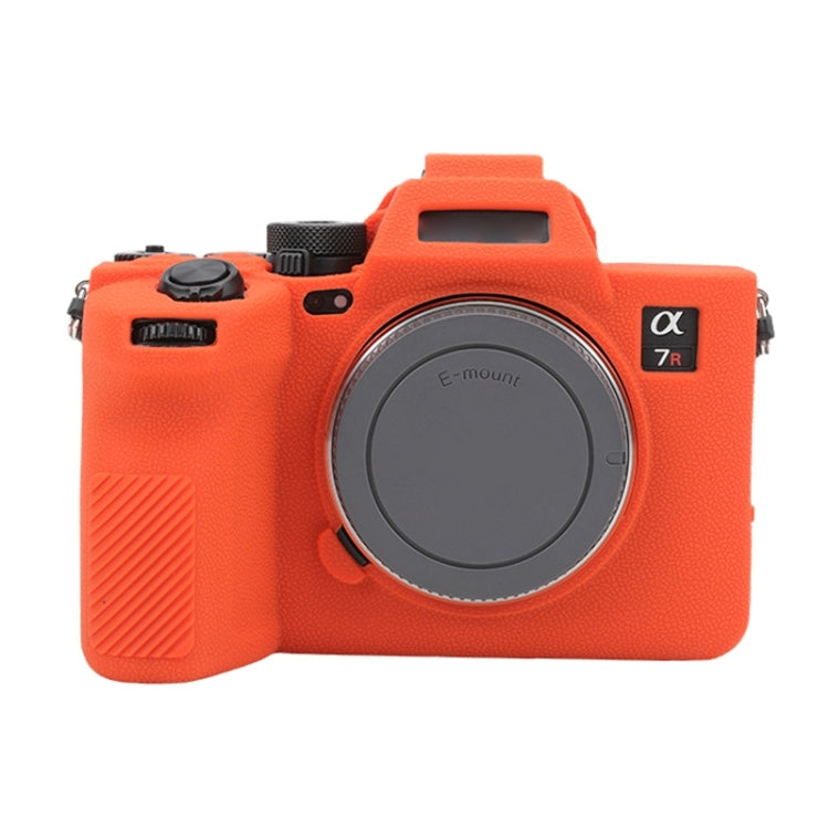 Frendorf | Voor Sony ILCE7RM5 / A7R5 Litchi Textuur Zachte Silicone Beschermcase (Oranje)