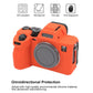 Frendorf | Voor Sony ILCE7RM5 / A7R5 Litchi Textuur Zachte Silicone Beschermcase (Oranje)
