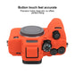 Frendorf | Voor Sony ILCE7RM5 / A7R5 Litchi Textuur Zachte Silicone Beschermcase (Oranje)