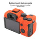 Frendorf | Voor Sony ILCE7RM5 / A7R5 Litchi Textuur Zachte Silicone Beschermcase (Oranje)