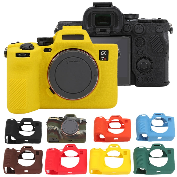 Frendorf | Voor Sony ILCE7RM5 / A7R5 Litchi Textuur Zachte Silicone Beschermcase (Oranje)