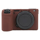 Frendorf | Voor Sony ILCE-6700 / A6700 Litchi Textuur Zachte Siliconen Beschermcase (Koffie)