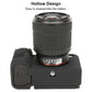Frendorf | Voor Sony ILCE-7CM2 / A7C II / A7CR Litchi Textuur Zachte Silicone Beschermhoes (Zwart)