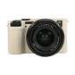 Frendorf | Voor Sony ILCE-7CM2 / A7C II / A7CR Litchi Textuur Zachte Siliconen Beschermcase (Wit)