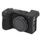 Frendorf | Voor Sony ILCE-6700 / A6700 Glossy Zacht Siliconen Beschermhoes (Zwart)
