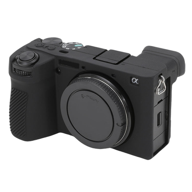 Frendorf | Voor Sony ILCE-6700 / A6700 Glossy Zacht Siliconen Beschermhoes (Zwart)