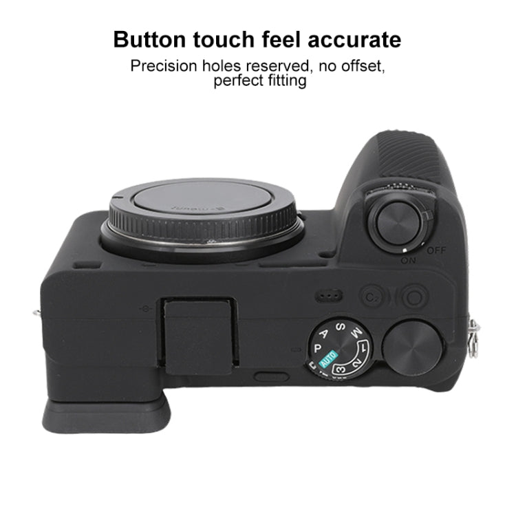 Frendorf | Voor Sony ILCE-6700 / A6700 Glossy Zacht Siliconen Beschermhoes (Zwart)
