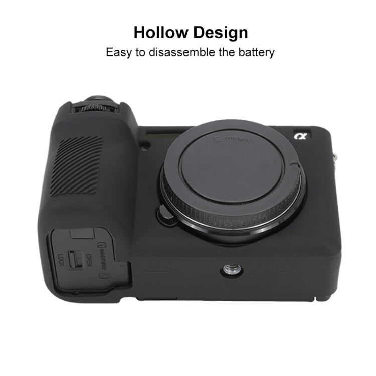 Frendorf | Voor Sony ILCE-6700 / A6700 Glossy Zacht Siliconen Beschermhoes (Zwart)