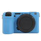 Frendorf | Für Sony ILCE-6700 / A6700 Glänzende Weiche Silikon Schutzhülle (Blau)