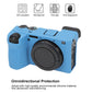 Frendorf | Für Sony ILCE-6700 / A6700 Glänzende Weiche Silikon Schutzhülle (Blau)