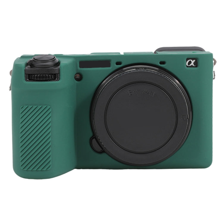 Frendorf | Voor Sony ILCE-6700 / A6700 Glanzend Zacht Siliconen Beschermhoes (Groen)