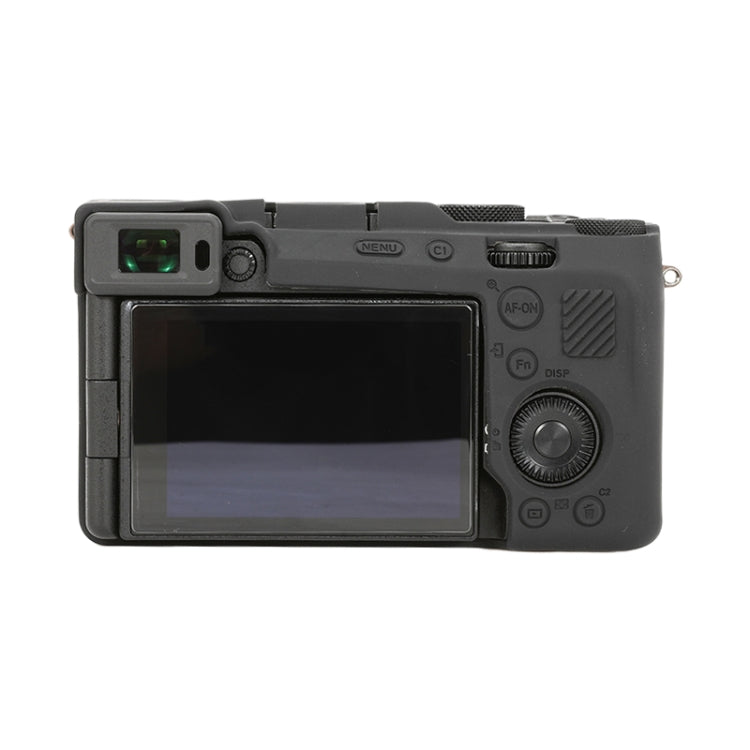 Frendorf | Voor Sony ILCE-7CM2 / A7C II / A7CR Glanzend Zacht Siliconen Beschermcase (Zwart)