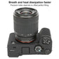 Frendorf | Voor Sony ILCE-7CM2 / A7C II / A7CR Glanzend Zacht Siliconen Beschermcase (Zwart)