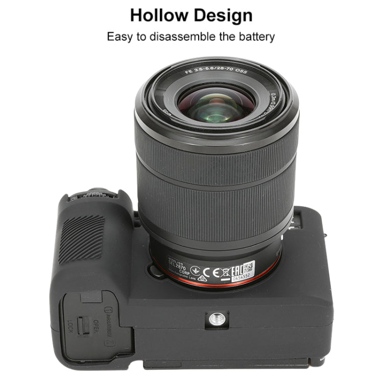 Frendorf | Voor Sony ILCE-7CM2 / A7C II / A7CR Glanzend Zacht Siliconen Beschermcase (Zwart)