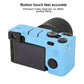 Frendorf | Voor Sony ILCE-7CM2 / A7C II / A7CR Glanzend Zacht Siliconen Beschermhoes (Blauw)