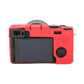 Frendorf | Für Sony ILCE-7CM2 / A7C II / A7CR Glänzendes weiches Silikon-Schutzhülle (Rot)