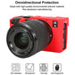 Frendorf | Für Sony ILCE-7CM2 / A7C II / A7CR Glänzendes weiches Silikon-Schutzhülle (Rot)