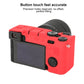 Frendorf | Für Sony ILCE-7CM2 / A7C II / A7CR Glänzendes weiches Silikon-Schutzhülle (Rot)