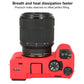 Frendorf | Für Sony ILCE-7CM2 / A7C II / A7CR Glänzendes weiches Silikon-Schutzhülle (Rot)