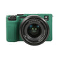 Frendorf | Für Sony ILCE-7CM2 / A7C II / A7CR Glänzende weiche Silikon-Schutzhülle (Grün)