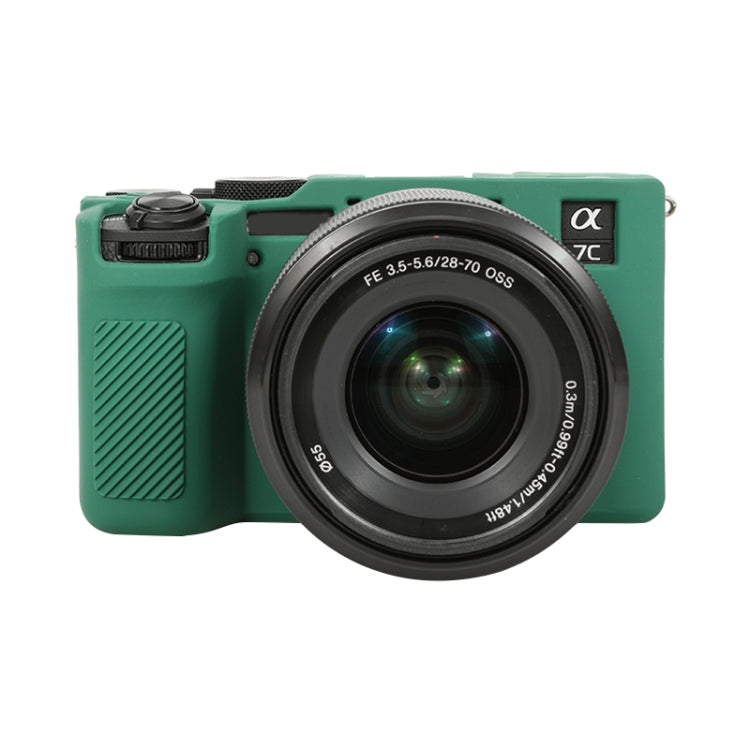 Frendorf | Für Sony ILCE-7CM2 / A7C II / A7CR Glänzende weiche Silikon-Schutzhülle (Grün)