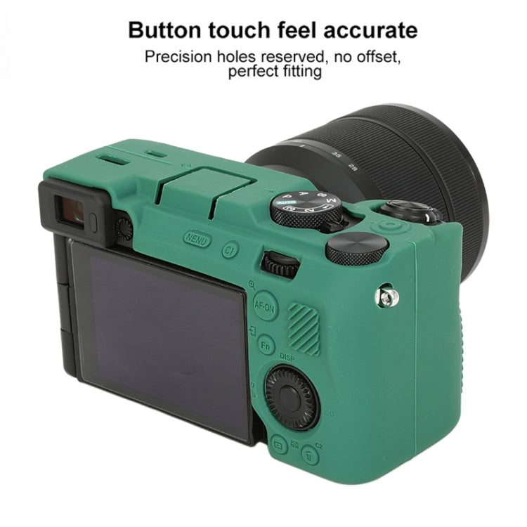 Frendorf | Für Sony ILCE-7CM2 / A7C II / A7CR Glänzende weiche Silikon-Schutzhülle (Grün)