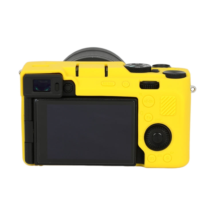 Frendorf | Voor Sony ILCE-7CM2 / A7C II / A7CR Glanzend Zacht Siliconen Beschermhoes (Geel)