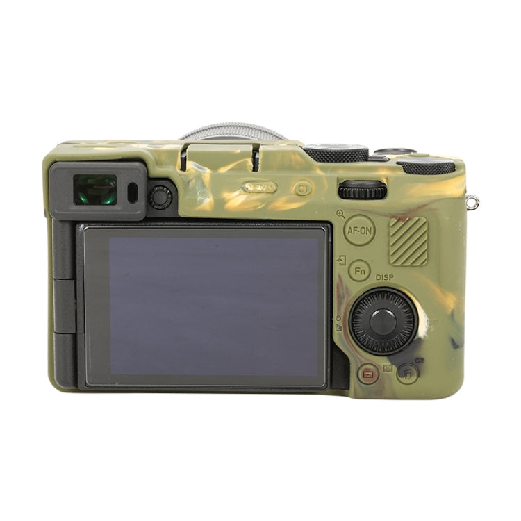 Frendorf | Voor Sony ILCE-7CM2 / A7C II / A7CR Glanzend Zacht Siliconen Beschermcase (Camouflage)