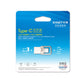 Frendorf | EAGET 64G USB 3.1 + USB-C Schnittstelle Metall Twister Flash U-Disk, mit Micro USB Adapter & Anhänger